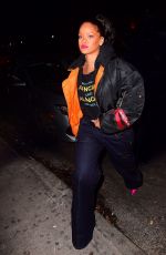 RIHANNA Night Out in New York 12/09/2017