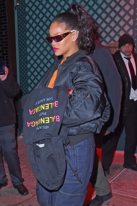 RIHANNA Night Out in New York 12/09/2017