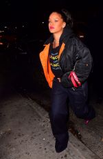 RIHANNA Night Out in New York 12/09/2017