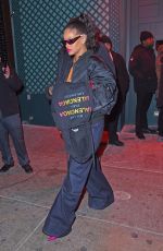 RIHANNA Night Out in New York 12/09/2017
