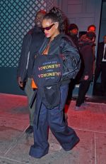 RIHANNA Night Out in New York 12/09/2017