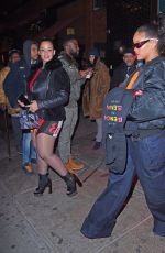 RIHANNA Night Out in New York 12/09/2017