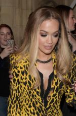 RITA ORA Leaves Fashion Awards 2017 in London 12/04/2017