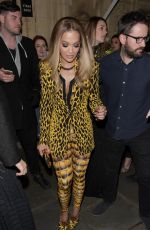 RITA ORA Leaves Fashion Awards 2017 in London 12/04/2017
