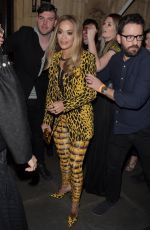 RITA ORA Leaves Fashion Awards 2017 in London 12/04/2017