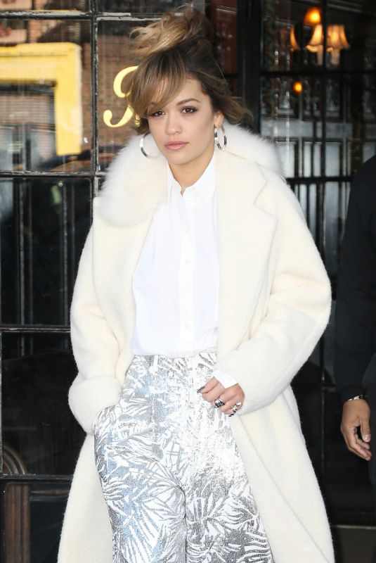 RITA ORA Leaves Her Hotel in New York 12/07/2017