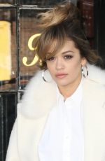 RITA ORA Leaves Her Hotel in New York 12/07/2017