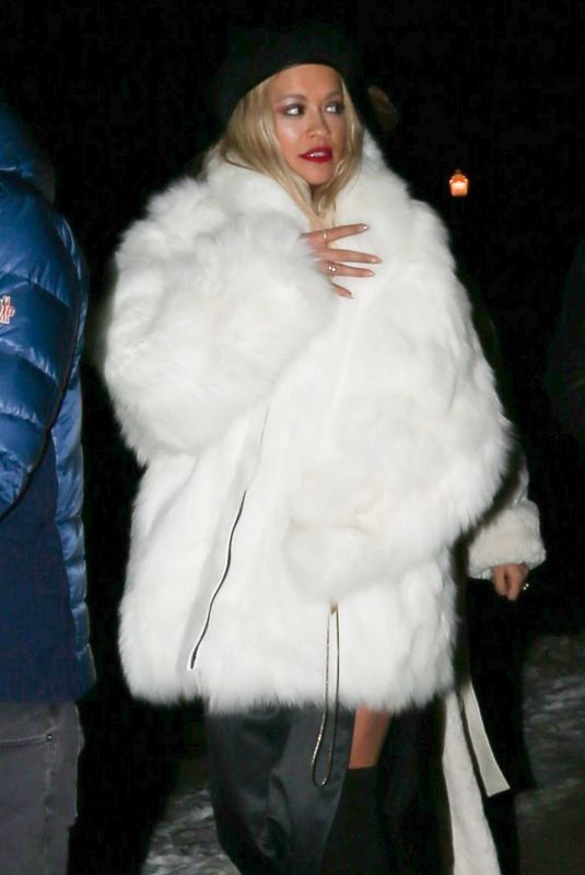 RITA ORA Night Out in Aspen 12/28/2017