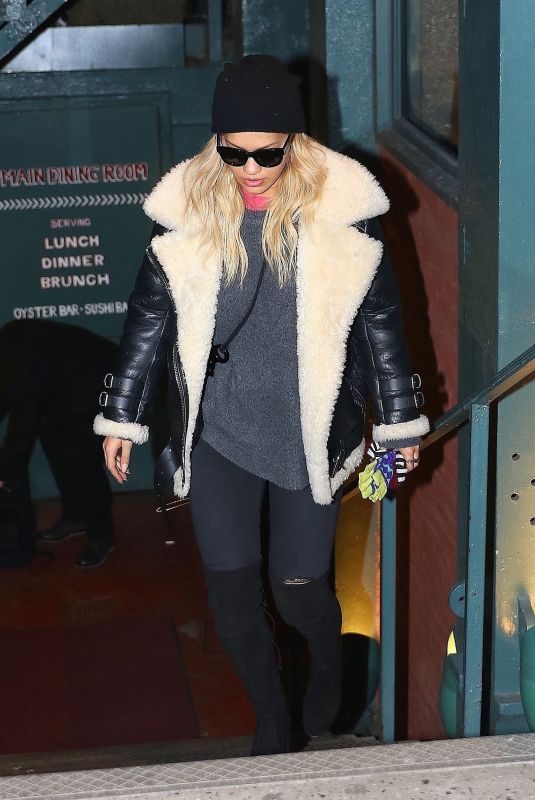 RITA ORA Shopping at Prada Store in London 12/21/2017
