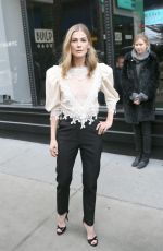 ROSAMUND PIKE Arrives at AOL Build Series in New York 12/18/2017
