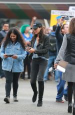 ROSARIO DAWSON Out Protesting in Los Angeles 12/20/2017