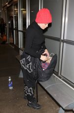 ROSE MCGOWAN at LAX Airport 12/26/2017