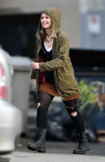 ROSE REYNOLDS on the Set of Once Upon a Time, Season 7 in Vancouver 12/21/2017