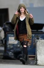 ROSE REYNOLDS on the Set of Once Upon a Time, Season 7 in Vancouver 12/21/2017