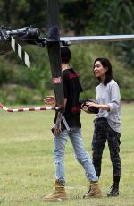 RUBY ROSE and JESSICA ORIGLIASSO at Heli Tour in Byron Bay 12/03/2017