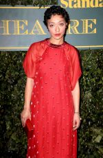 RUTH NEGGA at London Evening Standard Theatre Awards in London 12/03/2017