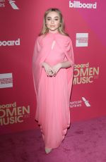 SABRINA CARPENTER at 2017 Billboard Women in Music Awards in Los Angeles 11/30/2017