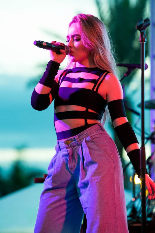 SABRINA CARPENTER Performs at Y100 Jingle Ball in Sunrise Florida 12/17/2017