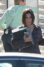 SANDRA BULLOCK on the Set of Birdbox in Los Angeles 11/27/2017