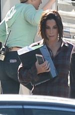 SANDRA BULLOCK on the Set of Birdbox in Los Angeles 11/27/2017