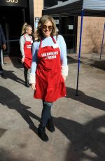 SANDRA TAYLOR at LA Mission Serves Christmas to the Homeless in Los Angeles 12/22/2017