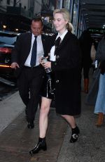 SAOIRSE RONAN Arrives at Good Morning America in New York 12/04/2017