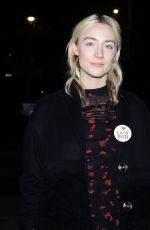 SAOIRSE RONAN Arrives at Late Late Show in Dublin 12/08/2017