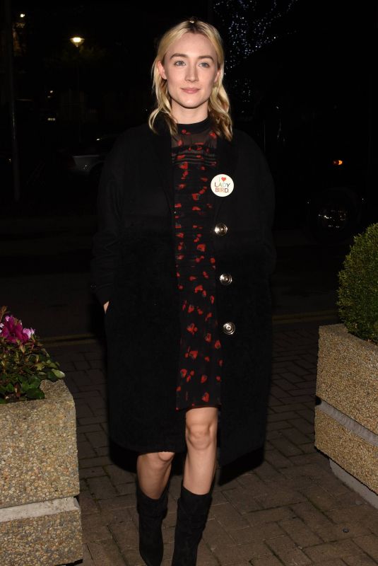 SAOIRSE RONAN Arrives at Late Late Show in Dublin 12/08/2017