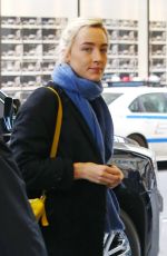 SAOIRSE RONAN Arrives at Saturday Night Live Rehearsals in New York 12/01/2017