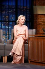 SAOIRSE RONAN at Late Night with Seth Meyers in New York 11/28/2017