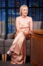 SAOIRSE RONAN at Late Night with Seth Meyers in New York 11/28/2017
