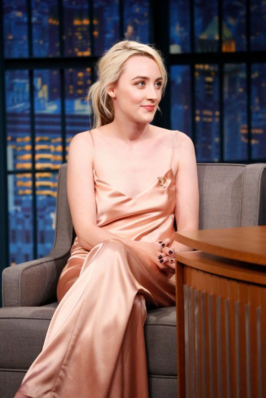 SAOIRSE RONAN at Late Night with Seth Meyers in New York 11/28/2017