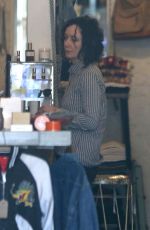 SARA GILBERT Out Shopping in Hollywood 12/22/2017