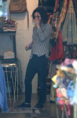 SARA GILBERT Out Shopping in Hollywood 12/22/2017
