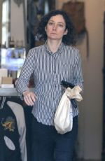 SARA GILBERT Out Shopping in Hollywood 12/22/2017