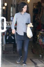 SARA GILBERT Out Shopping in Hollywood 12/22/2017