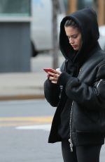 SARA SAMPAIO Leaves Dogpound Gym in New York 12/19/2017