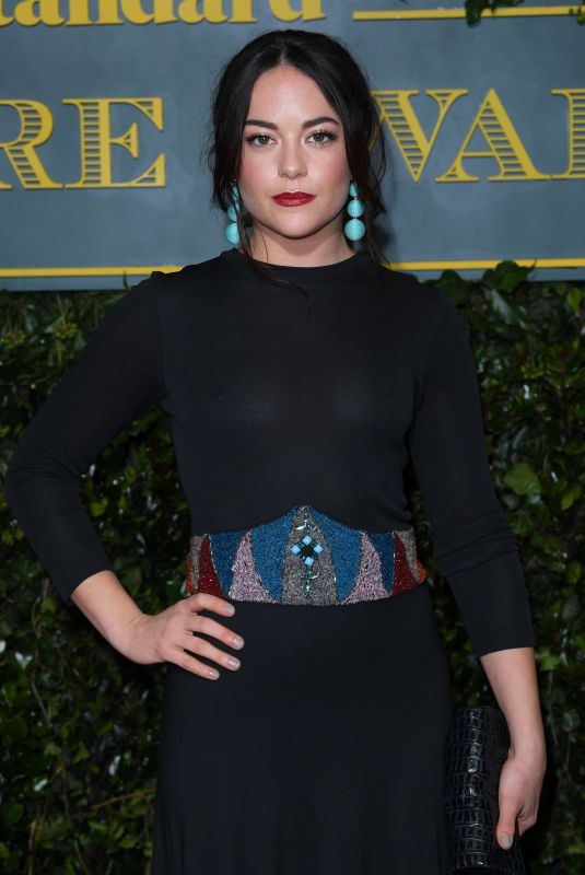 SARAH GREENE at London Evening Standard Theatre Awards in London 12/03/2017