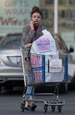 SARAH HYLAND Out Shopping in Los Angeles 12/04/2017