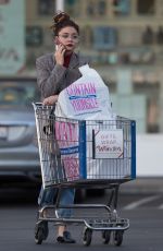 SARAH HYLAND Out Shopping in Los Angeles 12/04/2017