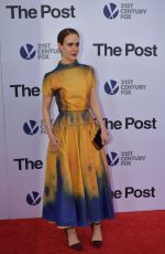 SARAH PAULSON at The Post Premiere in Washington 12/14/2017
