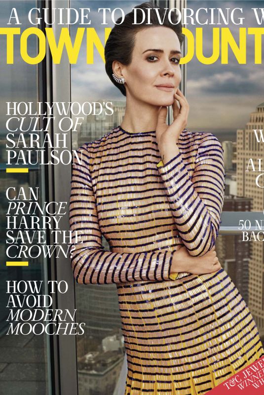 SARAH PAULSON in Town & Country Magazine, February 2018 Issue