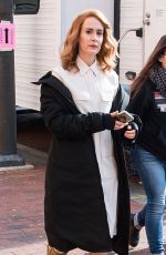 SARAH PAULSON on the Set of Glass in Philadelphia 12/04/2017