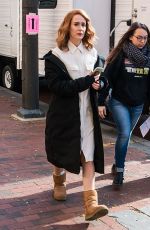 SARAH PAULSON on the Set of Glass in Philadelphia 12/04/2017