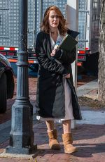 SARAH PAULSON on the Set of Glass in Philadelphia 12/04/2017