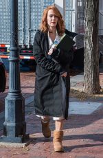SARAH PAULSON on the Set of Glass in Philadelphia 12/04/2017