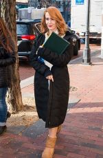 SARAH PAULSON on the Set of Glass in Philadelphia 12/04/2017
