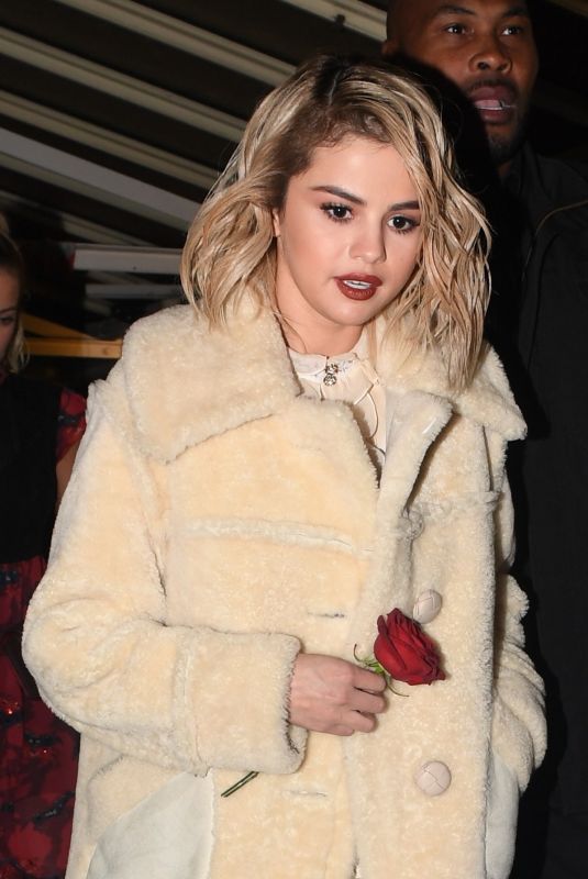 SELENA GOMEZ at Chiltern Firehouse in London 12/04/2017
