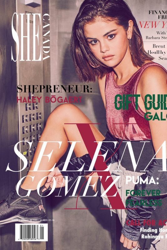 SELENA GOMEZ on the Cover of She Magazine, Canada  2018 Issue #1