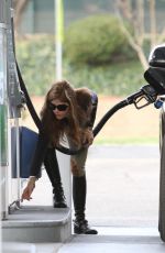 SELMA BLAIR at a Gas Station in Los Angeles 12/23/2017